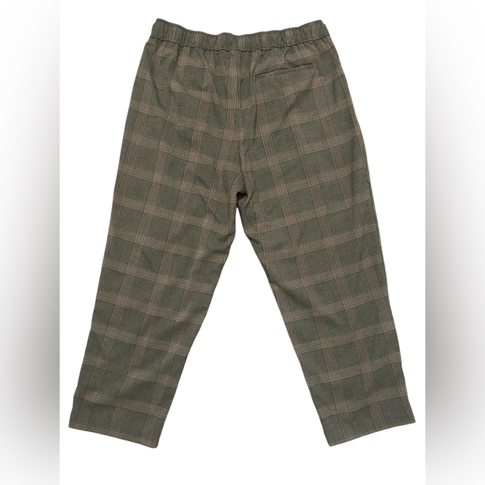Women’s high waisted Billie straighten plaid drawstring waist pants - Picture 2 of 5